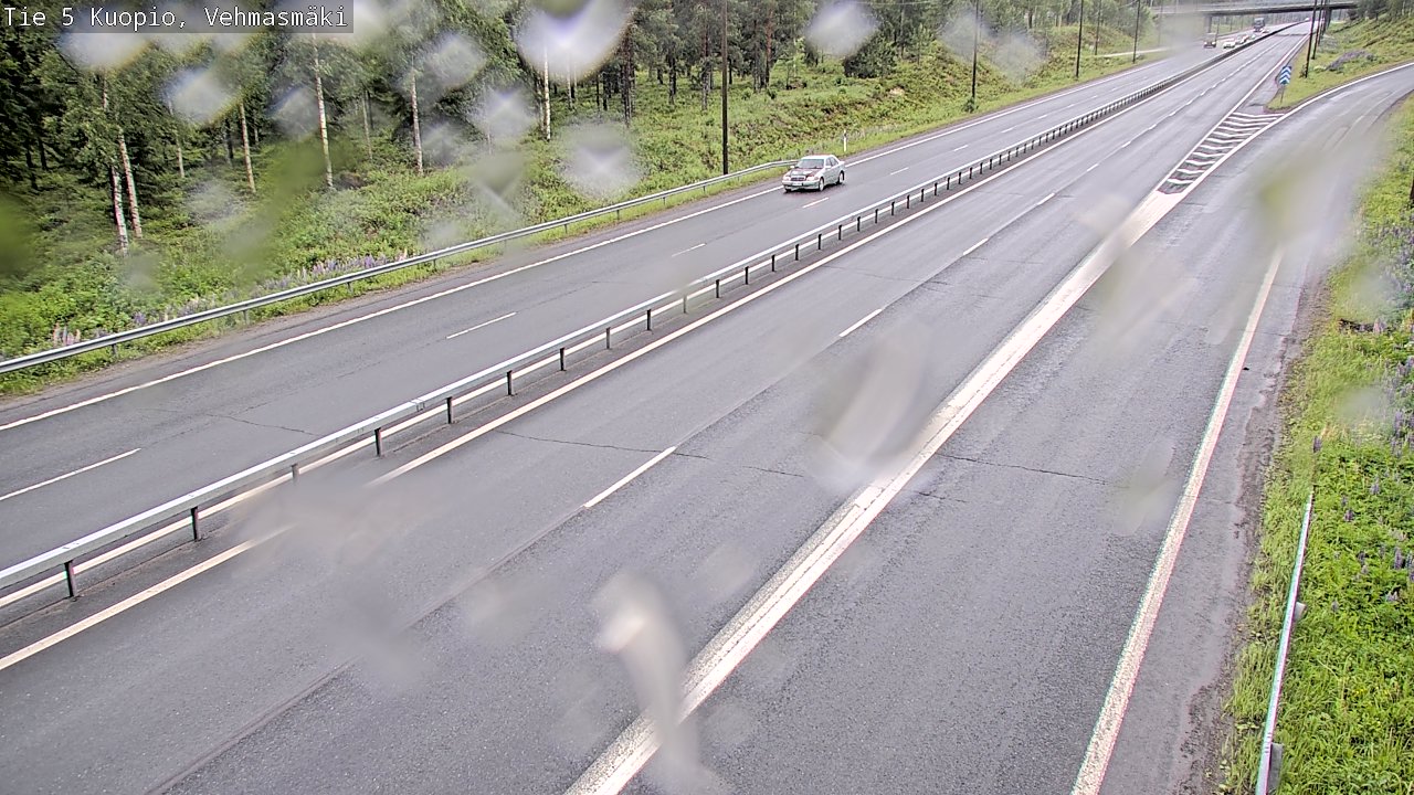 Weather Camera Image Väg 5 Kuopio, Vehmasmäki, Kuopio, Pohjois-Savo