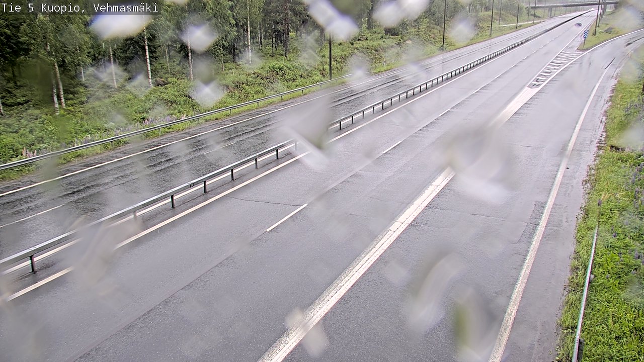 Weather Camera Image Väg 5 Kuopio, Vehmasmäki, Kuopio, Pohjois-Savo