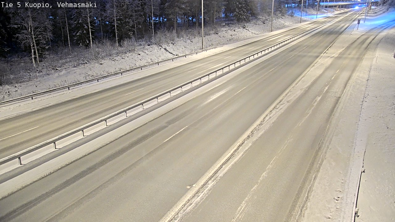 Weather Camera Image Väg 5 Kuopio, Vehmasmäki, Kuopio, Pohjois-Savo