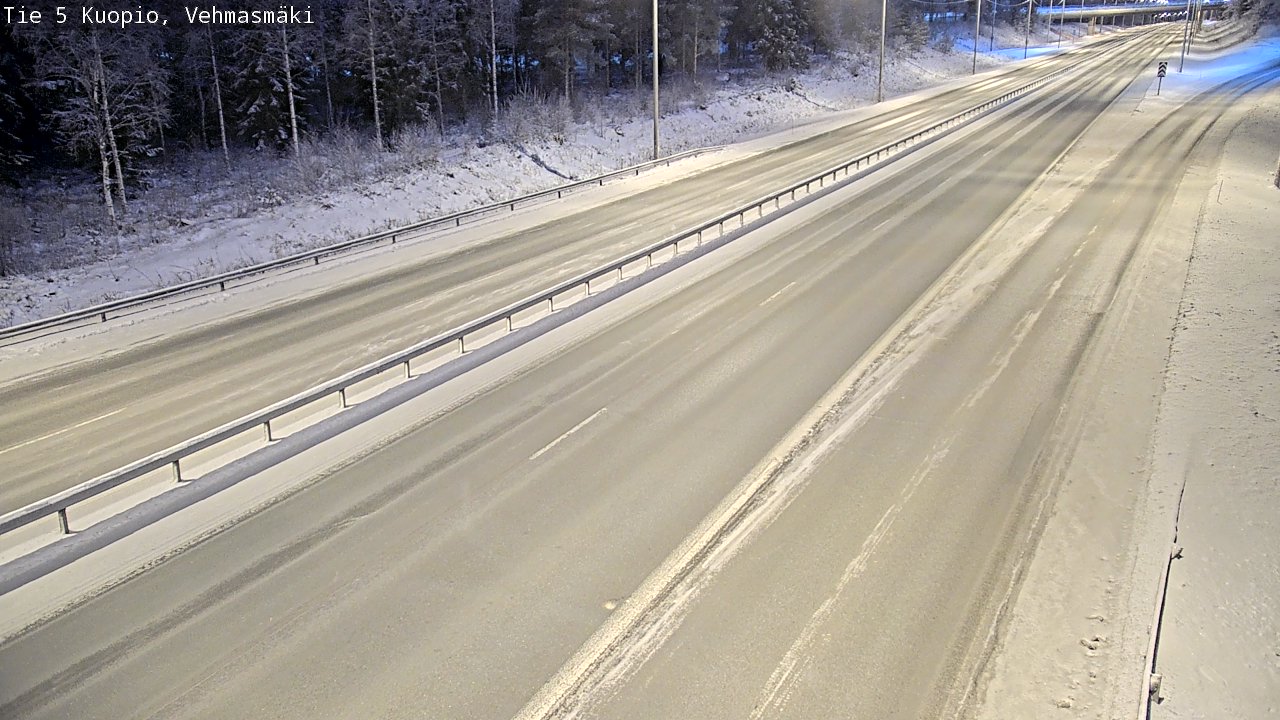 Weather Camera Image Road 5 Kuopio, Vehmasmäki, Kuopio, Pohjois-Savo