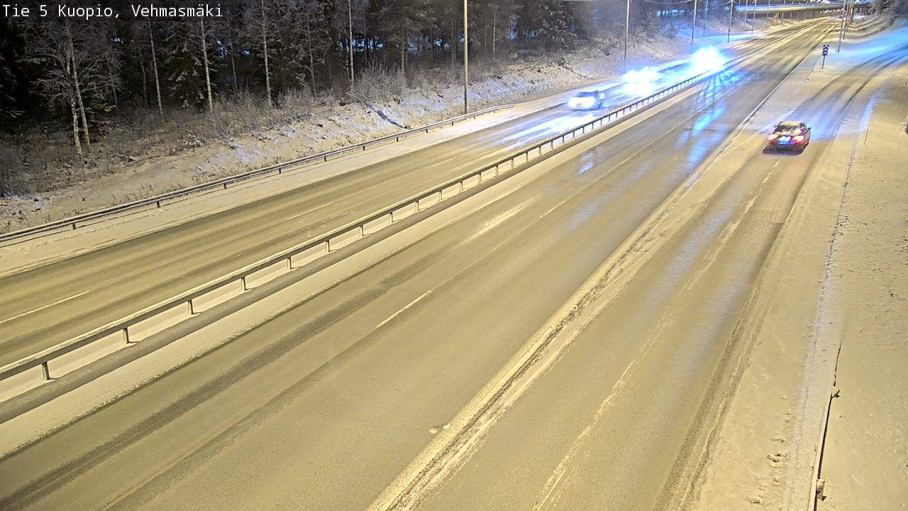 Weather Camera Image Väg 5 Kuopio, Vehmasmäki, Kuopio, Pohjois-Savo