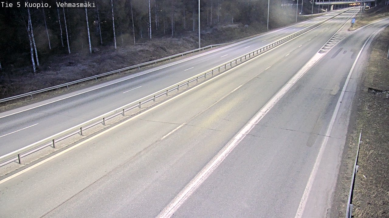 Weather Camera Image Road 5 Kuopio, Vehmasmäki, Kuopio, Pohjois-Savo