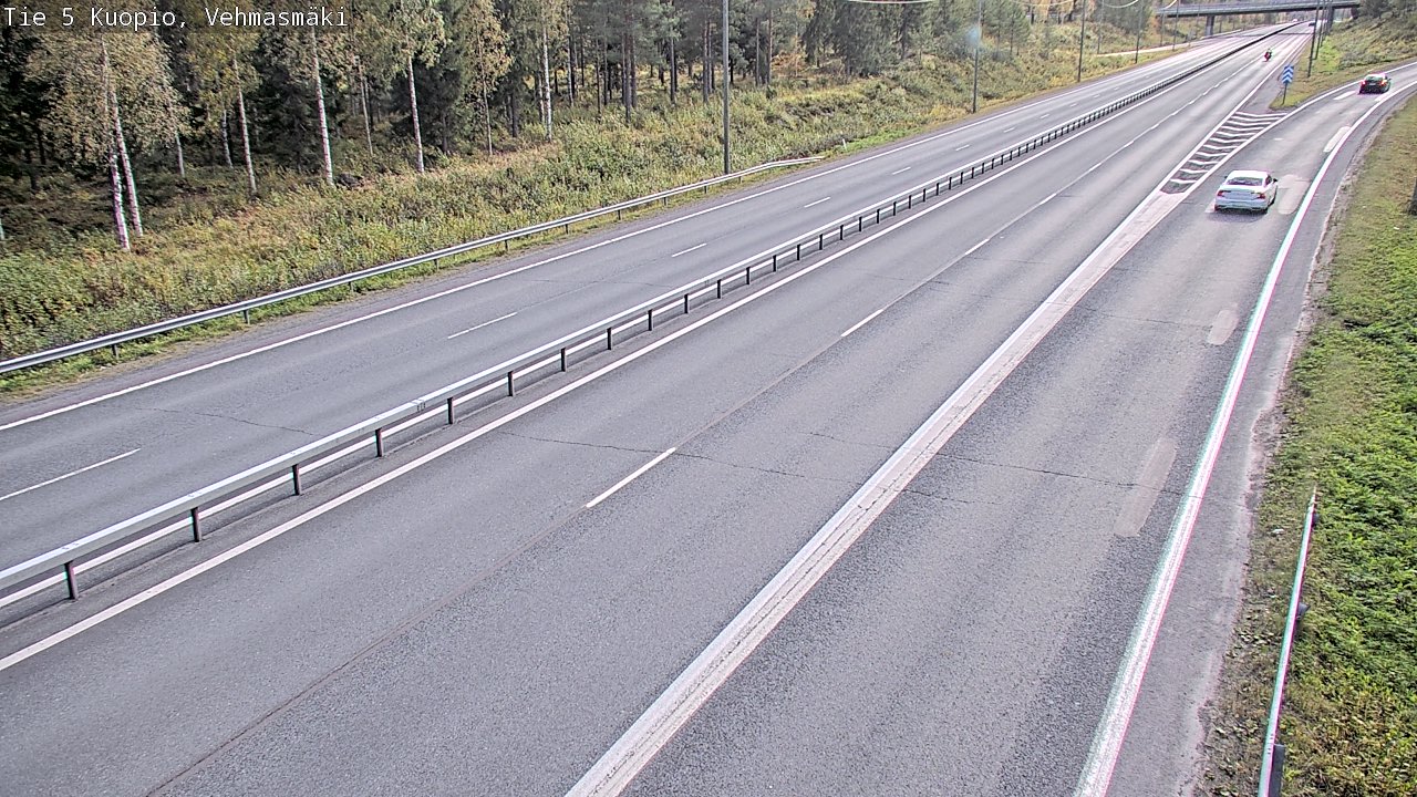 Weather Camera Image Road 5 Kuopio, Vehmasmäki, Kuopio, Pohjois-Savo