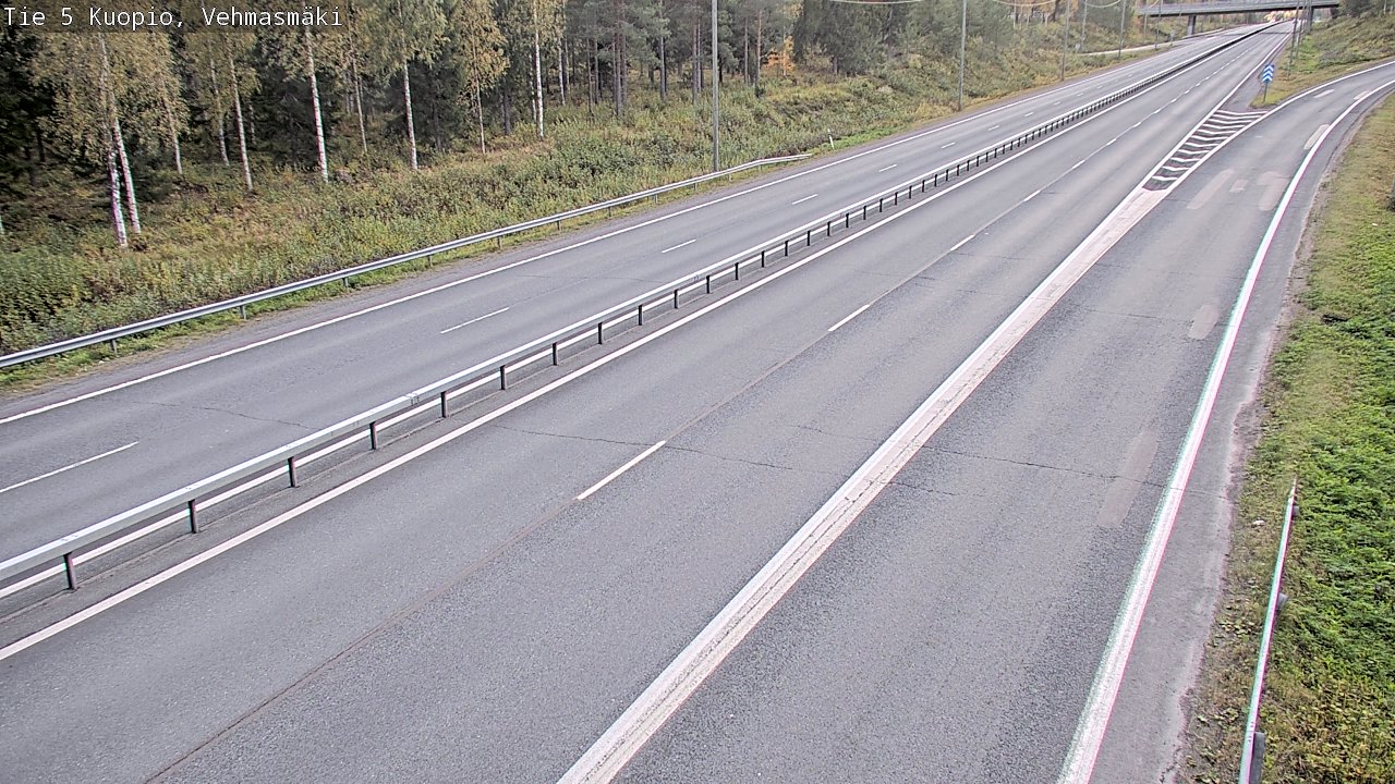 Weather Camera Image Road 5 Kuopio, Vehmasmäki, Kuopio, Pohjois-Savo