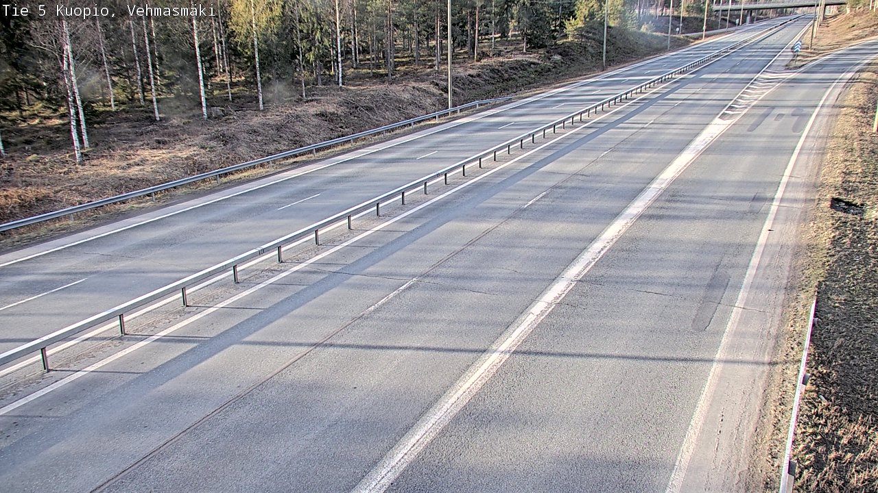 Weather Camera Image Väg 5 Kuopio, Vehmasmäki, Kuopio, Pohjois-Savo