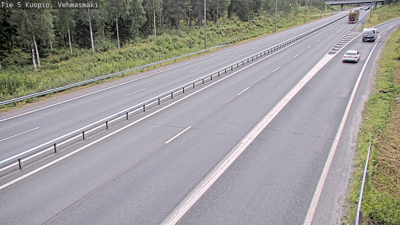 Weather Camera Image Road 5 Kuopio, Vehmasmäki, Kuopio, Pohjois-Savo