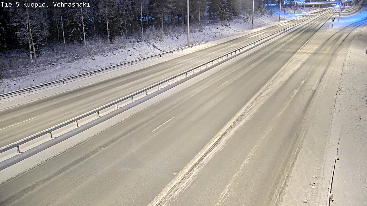 Weather Camera Image Road 5 Kuopio, Vehmasmäki, Kuopio, Pohjois-Savo