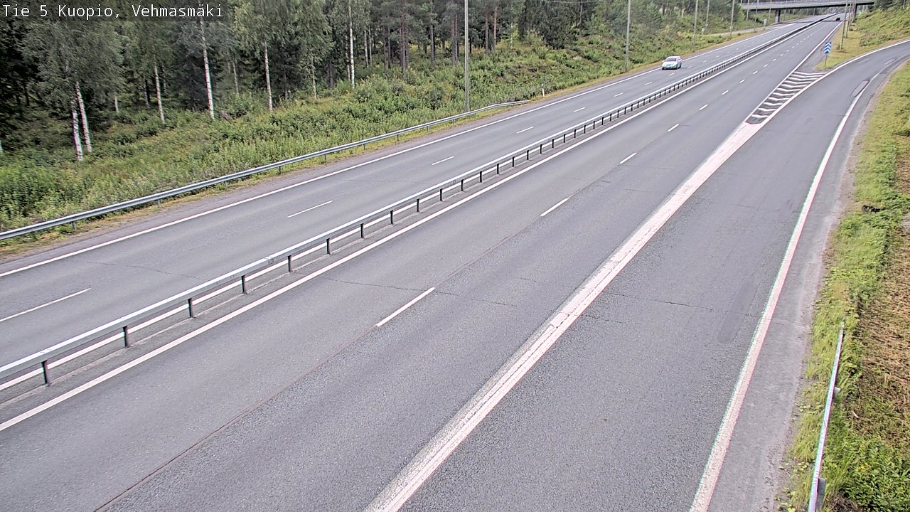 Weather Camera Image Väg 5 Kuopio, Vehmasmäki, Kuopio, Pohjois-Savo