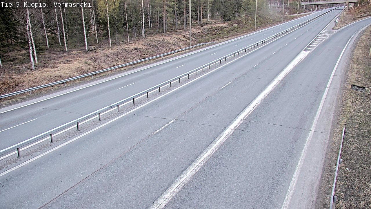 Weather Camera Image Road 5 Kuopio, Vehmasmäki, Kuopio, Pohjois-Savo
