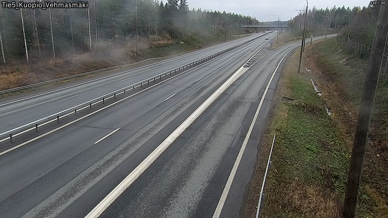 Weather Camera Image Väg 5 Kuopio, Vehmasmäki, Kuopio, Pohjois-Savo