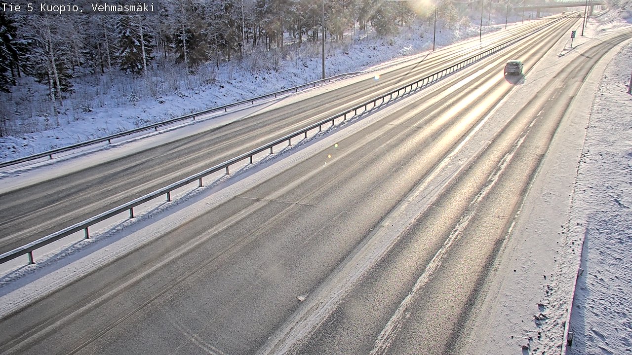 Weather Camera Image Väg 5 Kuopio, Vehmasmäki, Kuopio, Pohjois-Savo