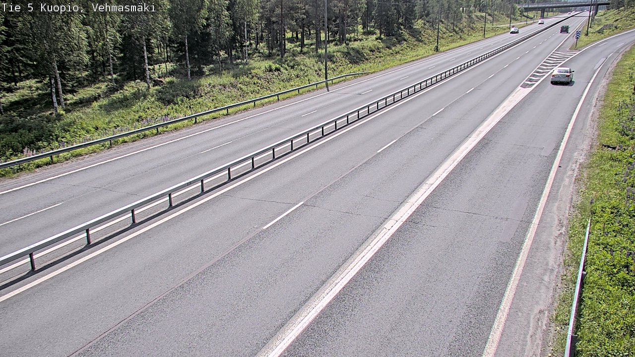 Kelikamerat Kuva Tie 5 Kuopio, Vehmasmäki, Kuopio, Pohjois-Savo