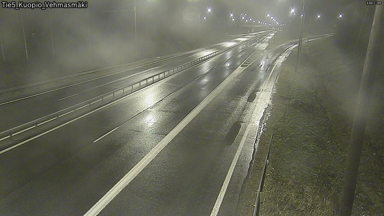 Weather Camera Image Road 5 Kuopio, Vehmasmäki, Kuopio, Pohjois-Savo