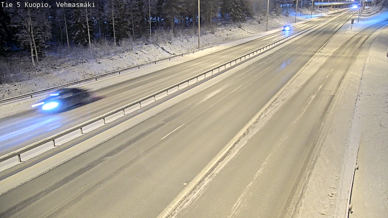 Weather Camera Image Väg 5 Kuopio, Vehmasmäki, Kuopio, Pohjois-Savo