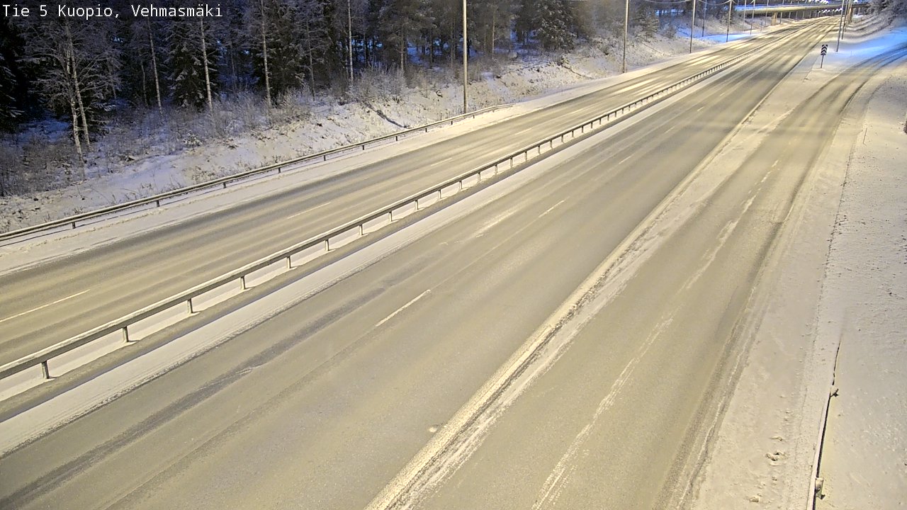 Weather Camera Image Väg 5 Kuopio, Vehmasmäki, Kuopio, Pohjois-Savo