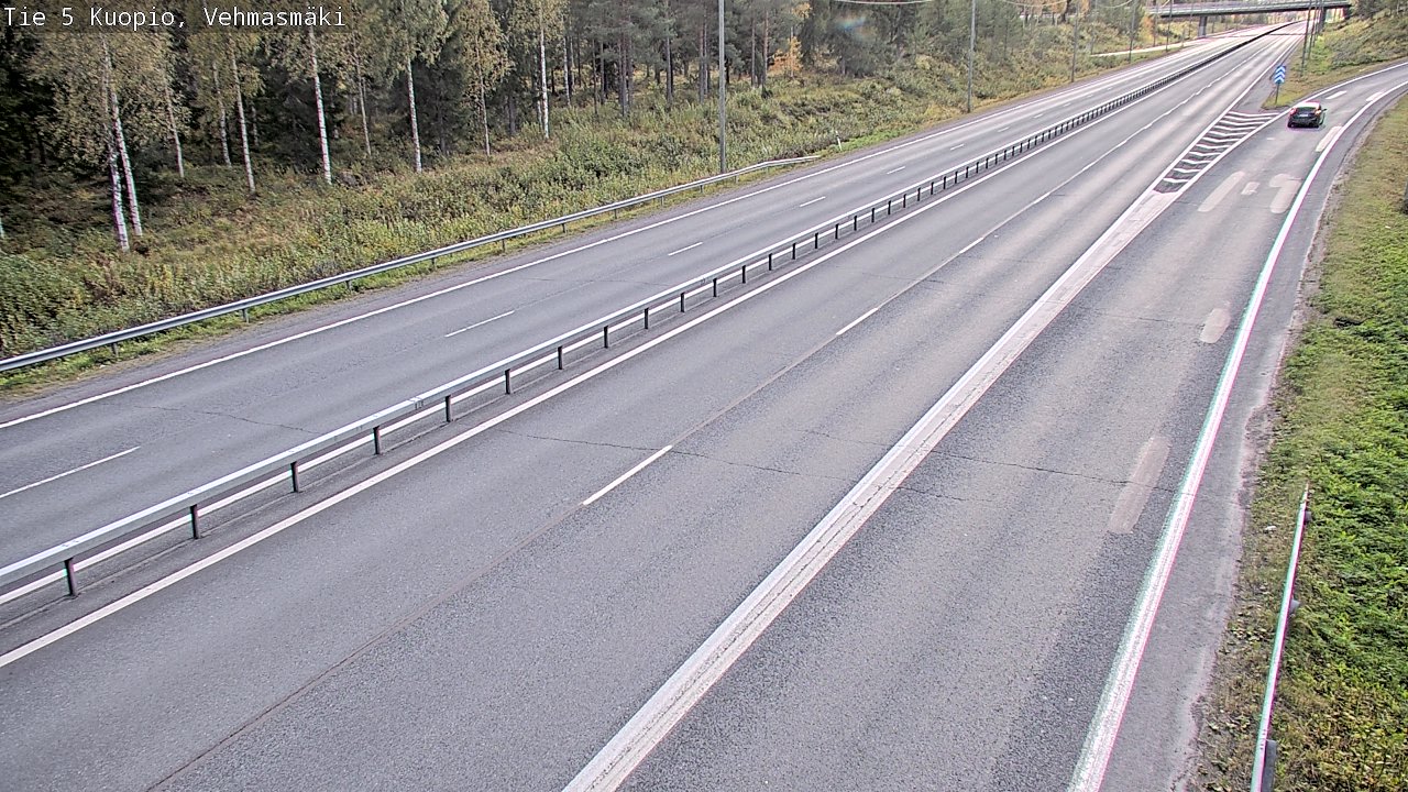 Weather Camera Image Road 5 Kuopio, Vehmasmäki, Kuopio, Pohjois-Savo