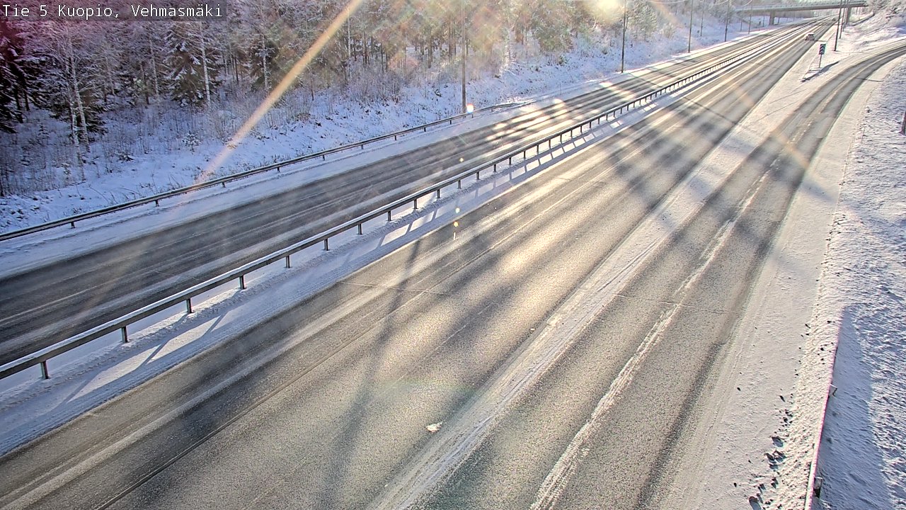 Weather Camera Image Väg 5 Kuopio, Vehmasmäki, Kuopio, Pohjois-Savo