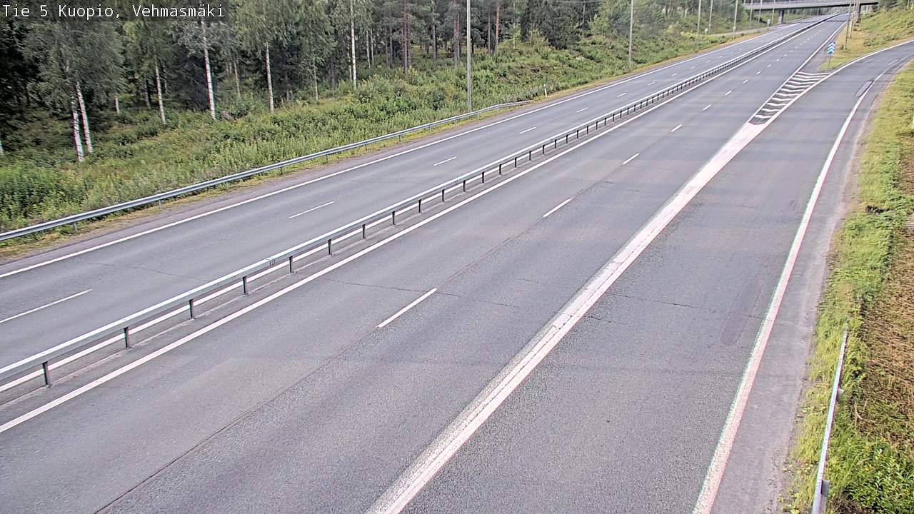 Weather Camera Image Väg 5 Kuopio, Vehmasmäki, Kuopio, Pohjois-Savo
