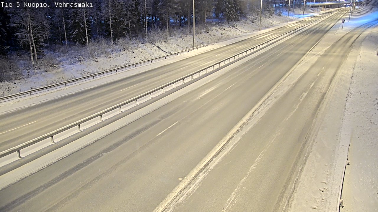 Weather Camera Image Väg 5 Kuopio, Vehmasmäki, Kuopio, Pohjois-Savo