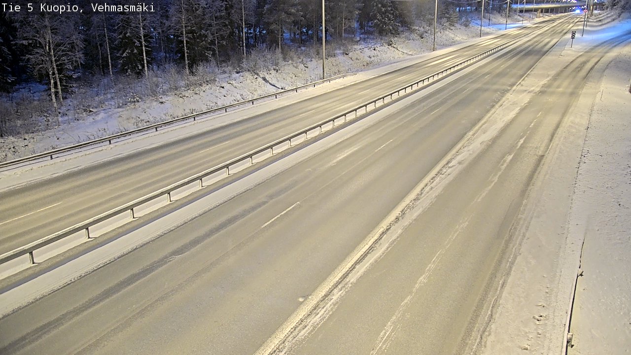 Weather Camera Image Väg 5 Kuopio, Vehmasmäki, Kuopio, Pohjois-Savo