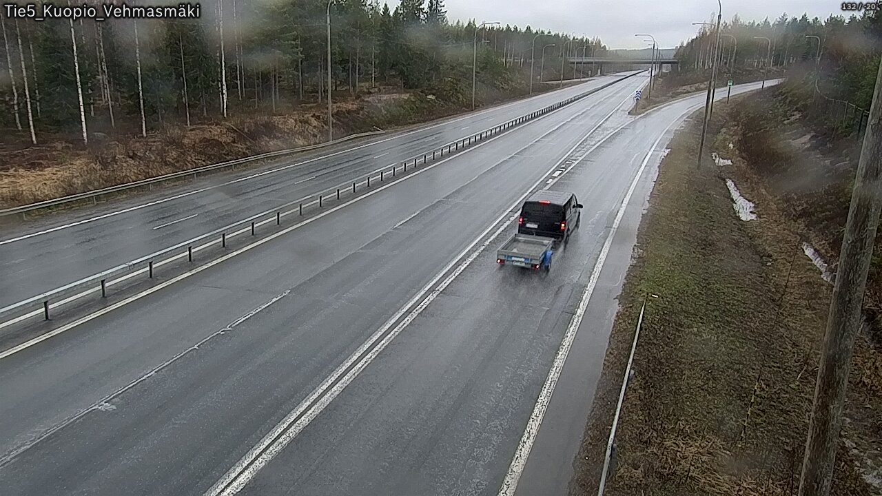 Weather Camera Image Väg 5 Kuopio, Vehmasmäki, Kuopio, Pohjois-Savo