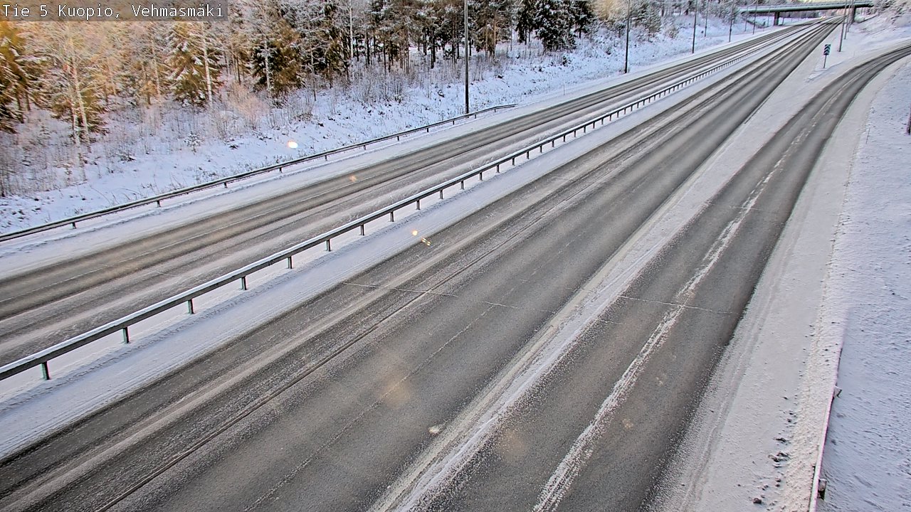 Weather Camera Image Väg 5 Kuopio, Vehmasmäki, Kuopio, Pohjois-Savo