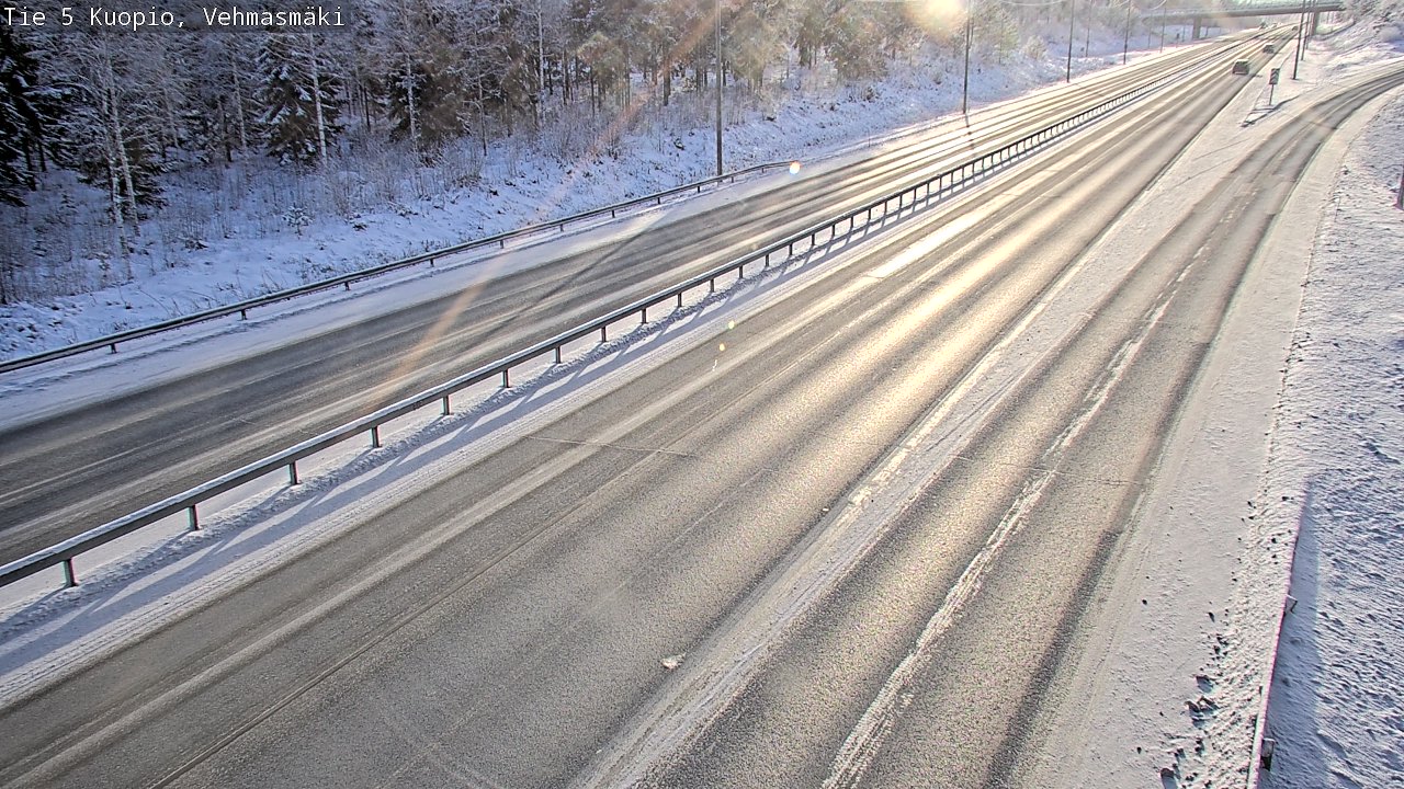 Weather Camera Image Väg 5 Kuopio, Vehmasmäki, Kuopio, Pohjois-Savo