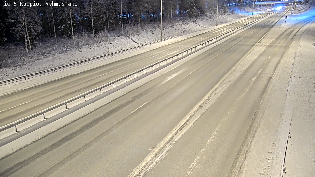 Weather Camera Image Väg 5 Kuopio, Vehmasmäki, Kuopio, Pohjois-Savo