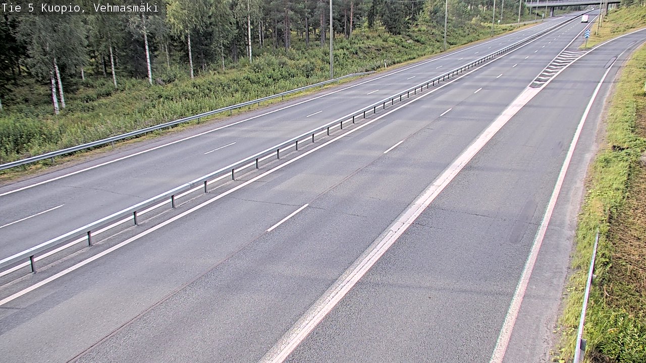 Weather Camera Image Väg 5 Kuopio, Vehmasmäki, Kuopio, Pohjois-Savo