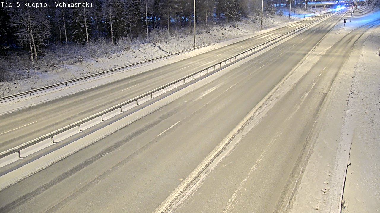 Weather Camera Image Väg 5 Kuopio, Vehmasmäki, Kuopio, Pohjois-Savo
