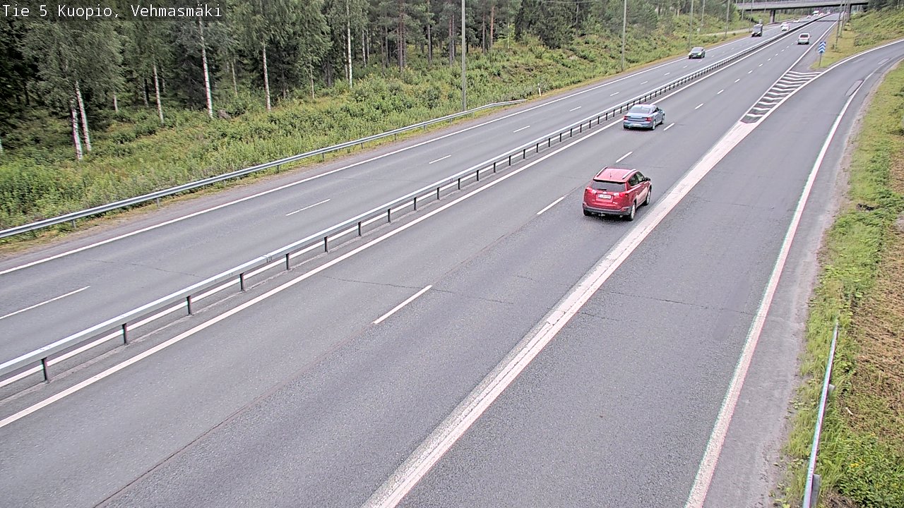 Weather Camera Image Road 5 Kuopio, Vehmasmäki, Kuopio, Pohjois-Savo