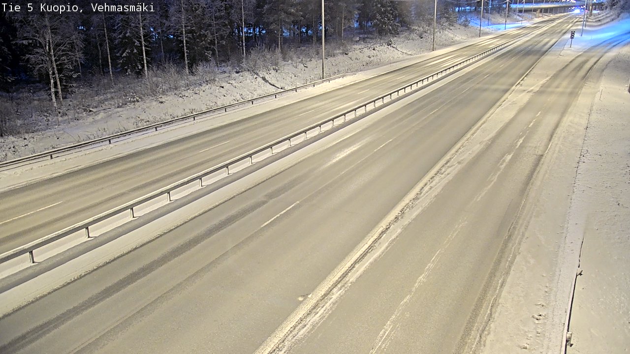 Weather Camera Image Väg 5 Kuopio, Vehmasmäki, Kuopio, Pohjois-Savo