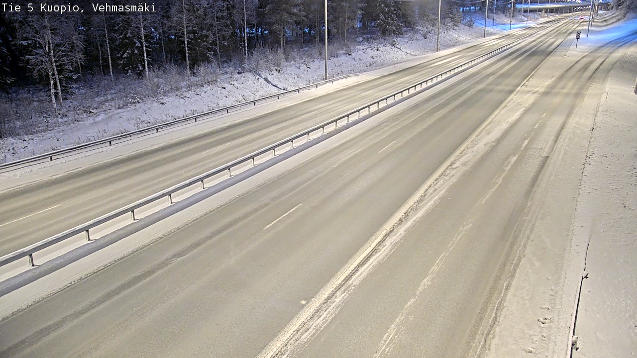 Weather Camera Image Road 5 Kuopio, Vehmasmäki, Kuopio, Pohjois-Savo