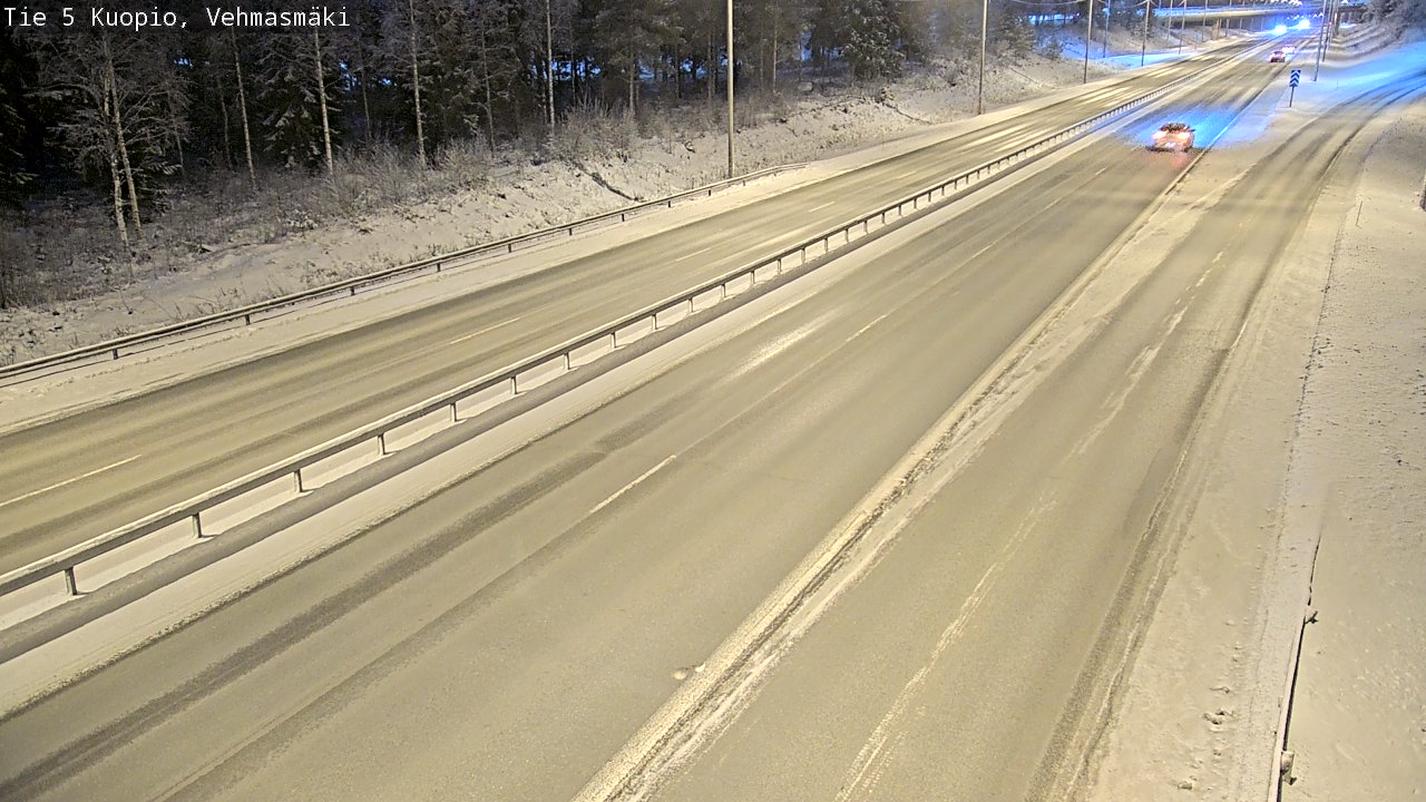 Weather Camera Image Väg 5 Kuopio, Vehmasmäki, Kuopio, Pohjois-Savo