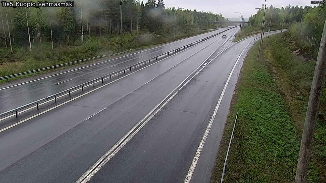 Weather Camera Image Road 5 Kuopio, Vehmasmäki, Kuopio, Pohjois-Savo
