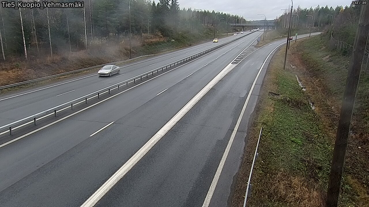 Weather Camera Image Väg 5 Kuopio, Vehmasmäki, Kuopio, Pohjois-Savo