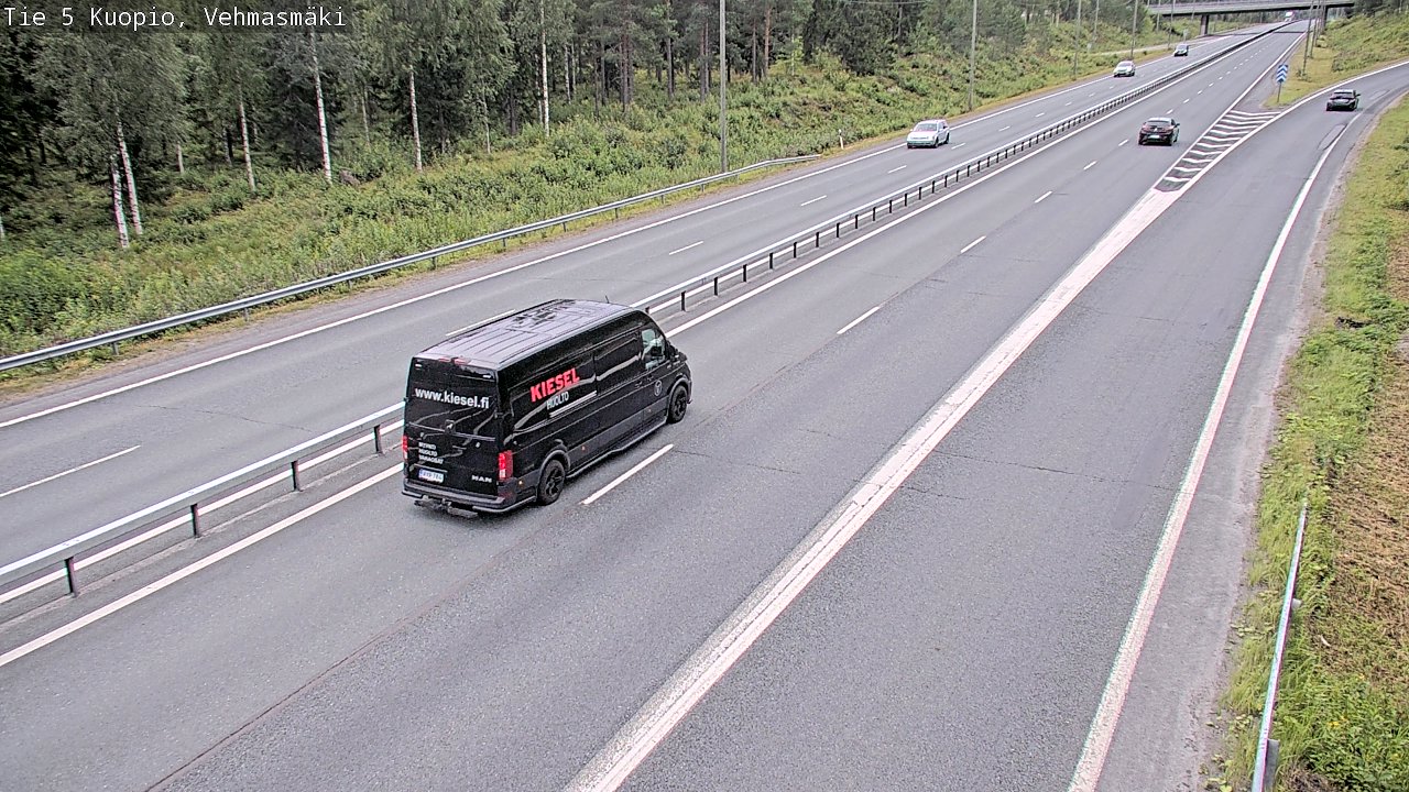 Weather Camera Image Väg 5 Kuopio, Vehmasmäki, Kuopio, Pohjois-Savo