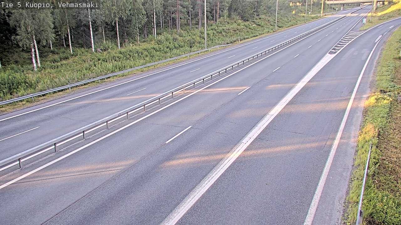 Weather Camera Image Väg 5 Kuopio, Vehmasmäki, Kuopio, Pohjois-Savo