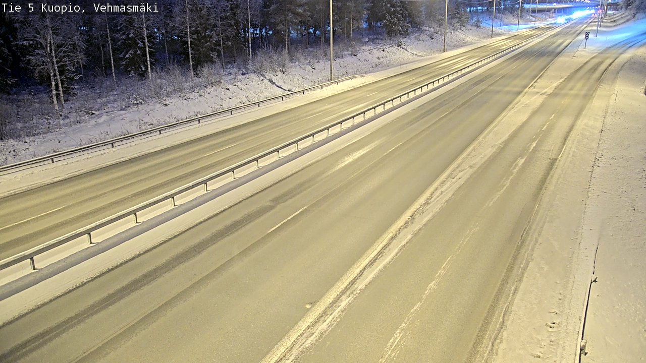 Weather Camera Image Väg 5 Kuopio, Vehmasmäki, Kuopio, Pohjois-Savo