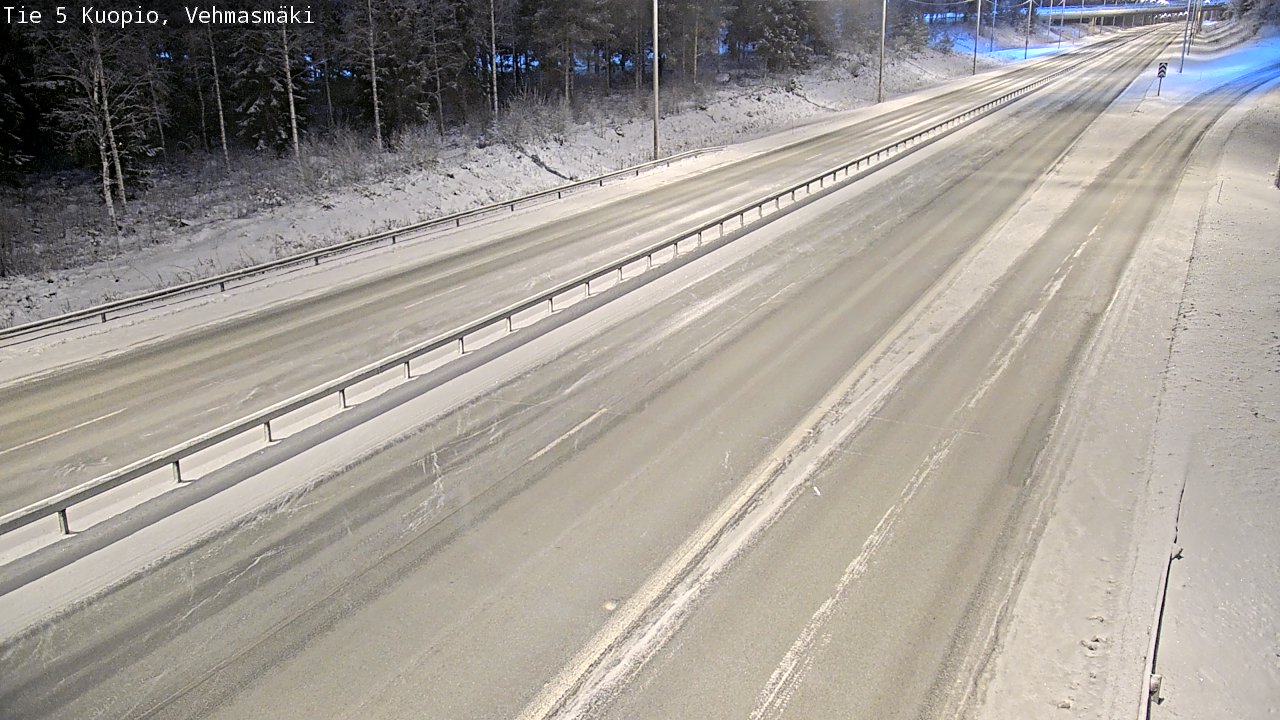 Weather Camera Image Väg 5 Kuopio, Vehmasmäki, Kuopio, Pohjois-Savo