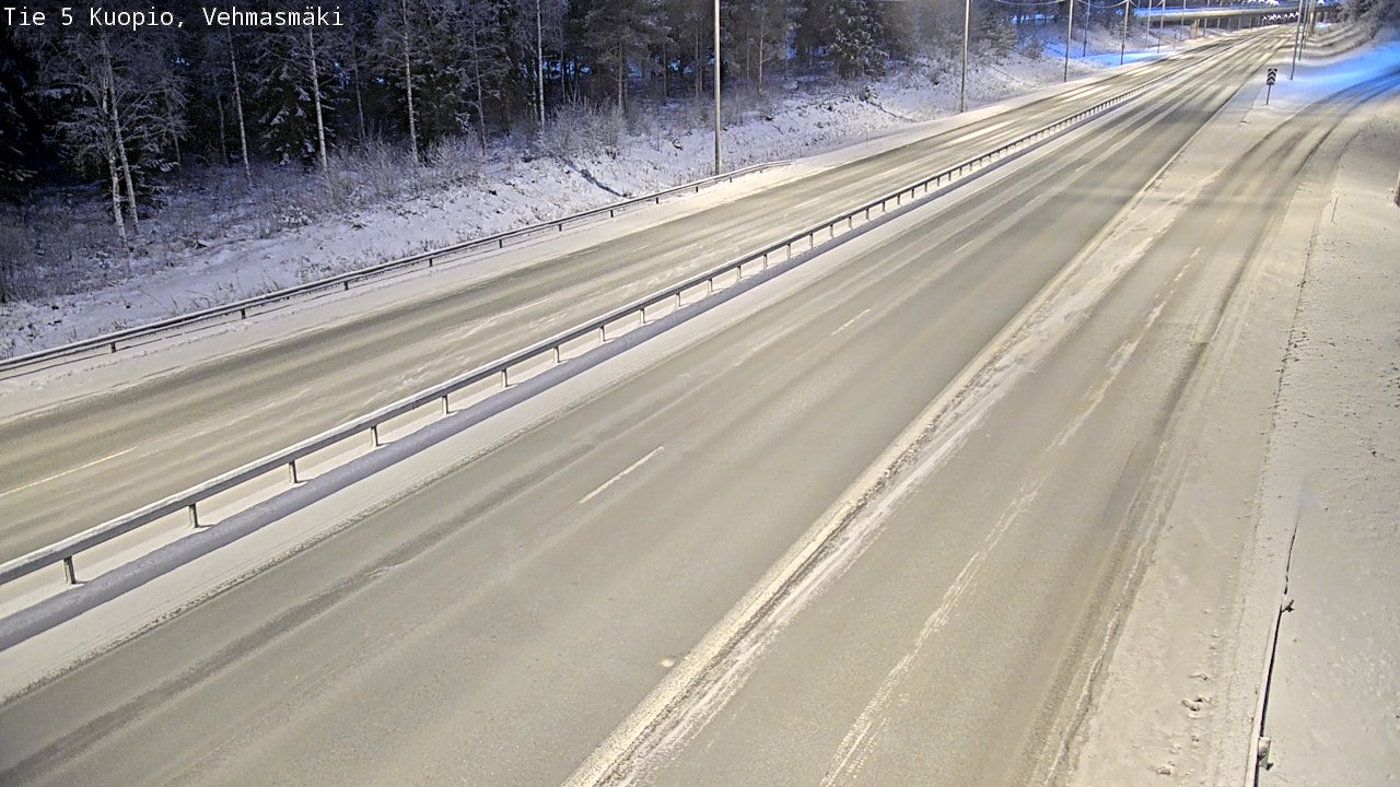 Weather Camera Image Road 5 Kuopio, Vehmasmäki, Kuopio, Pohjois-Savo