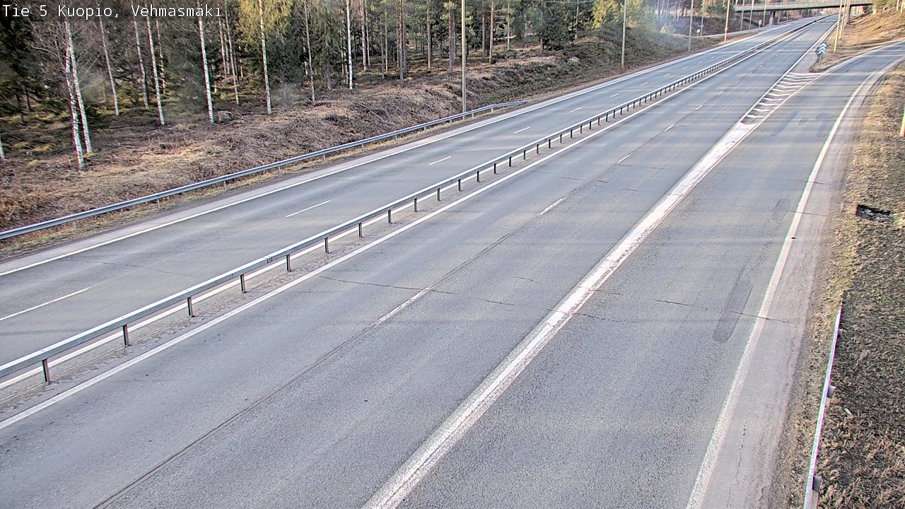 Weather Camera Image Road 5 Kuopio, Vehmasmäki, Kuopio, Pohjois-Savo
