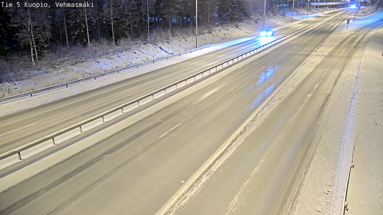 Weather Camera Image Väg 5 Kuopio, Vehmasmäki, Kuopio, Pohjois-Savo