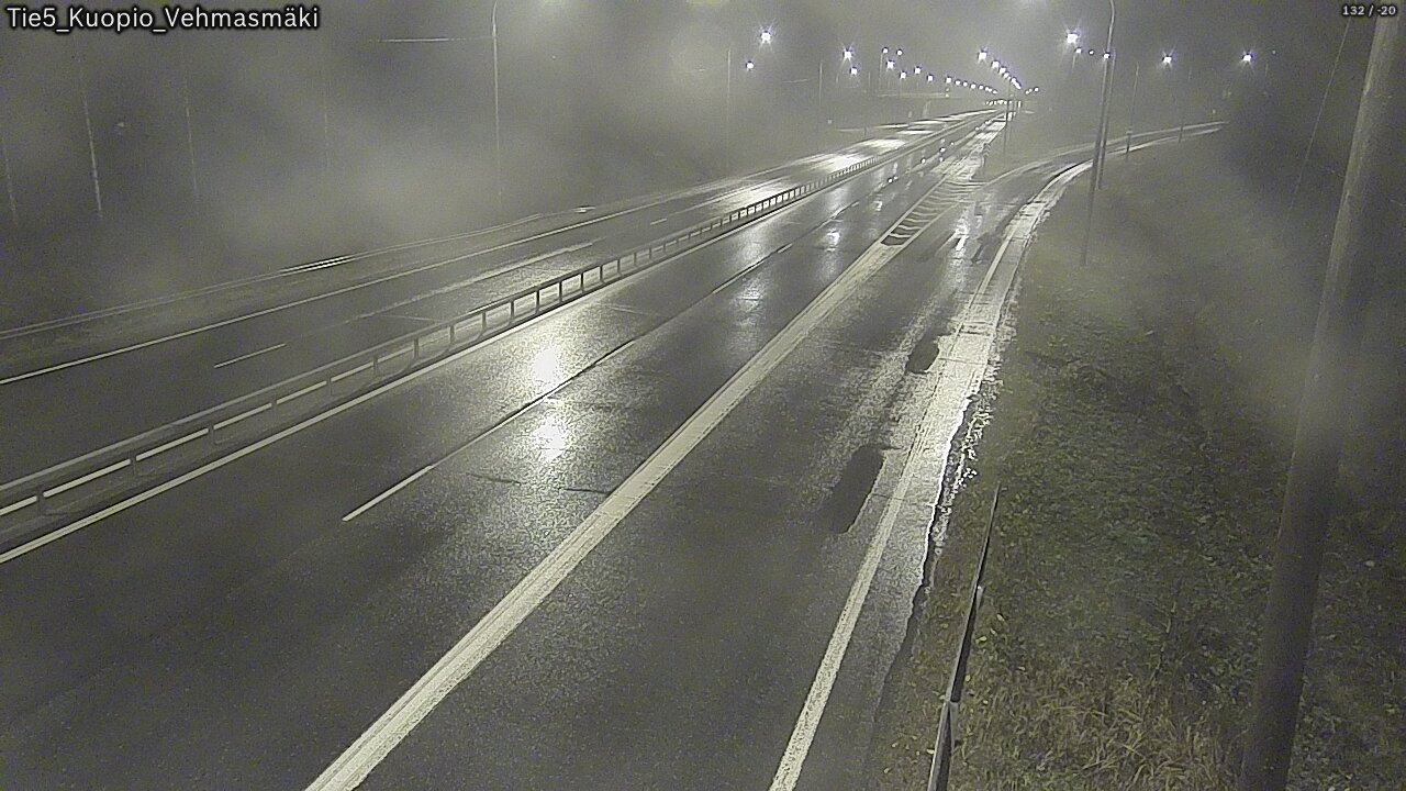 Weather Camera Image Road 5 Kuopio, Vehmasmäki, Kuopio, Pohjois-Savo
