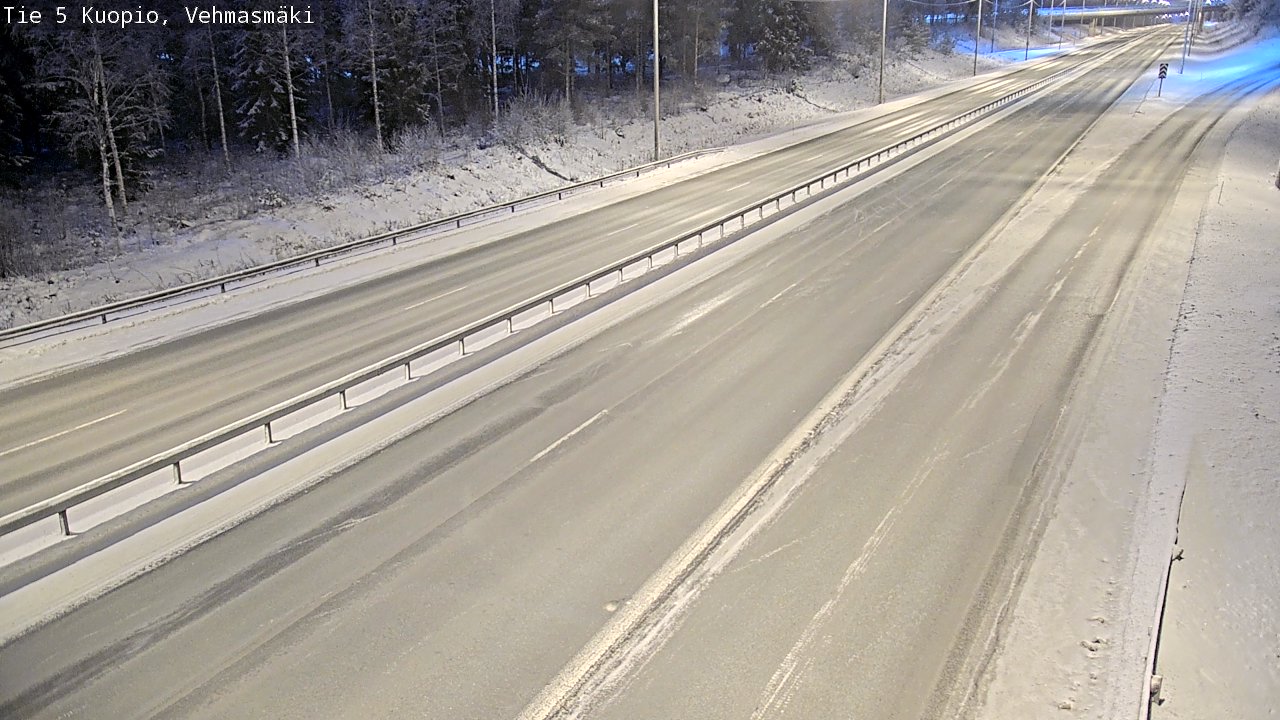 Weather Camera Image Väg 5 Kuopio, Vehmasmäki, Kuopio, Pohjois-Savo