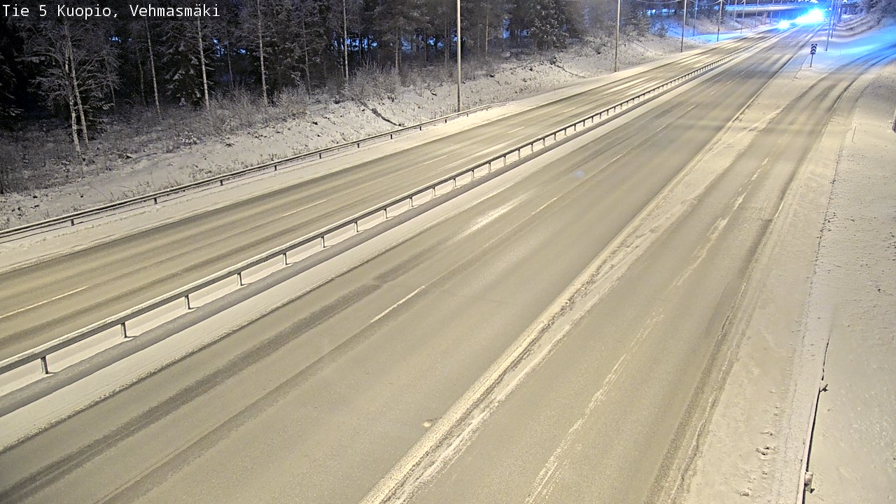 Weather Camera Image Väg 5 Kuopio, Vehmasmäki, Kuopio, Pohjois-Savo