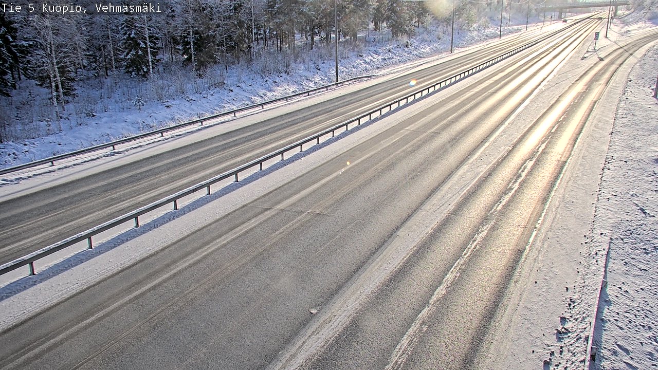 Weather Camera Image Väg 5 Kuopio, Vehmasmäki, Kuopio, Pohjois-Savo