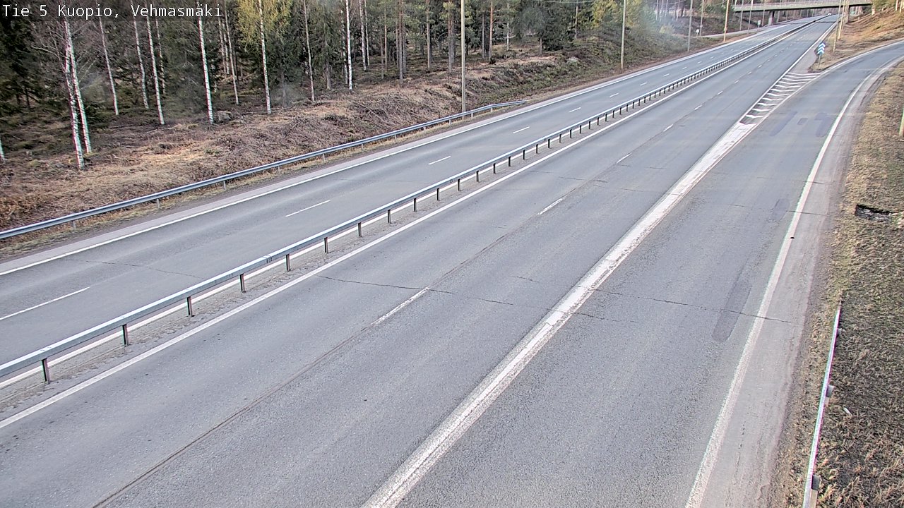 Weather Camera Image Road 5 Kuopio, Vehmasmäki, Kuopio, Pohjois-Savo