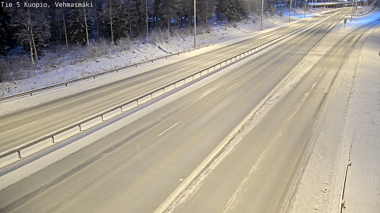 Weather Camera Image Väg 5 Kuopio, Vehmasmäki, Kuopio, Pohjois-Savo