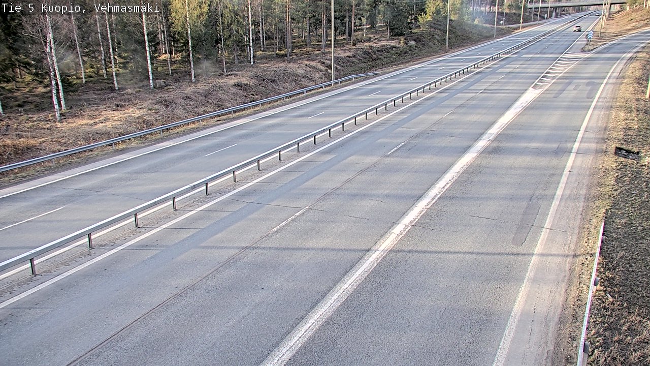 Weather Camera Image Road 5 Kuopio, Vehmasmäki, Kuopio, Pohjois-Savo